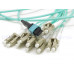 MPO-OM3-LC-12F-XX MPO-OM3轉LC-12F光纖跳線 分支跳線 OM3萬兆多模光纖跳線 12芯 MPO多模萬兆OM3 IDC定制MTP雙工40/100G數據鎧裝成品模塊連接跳線